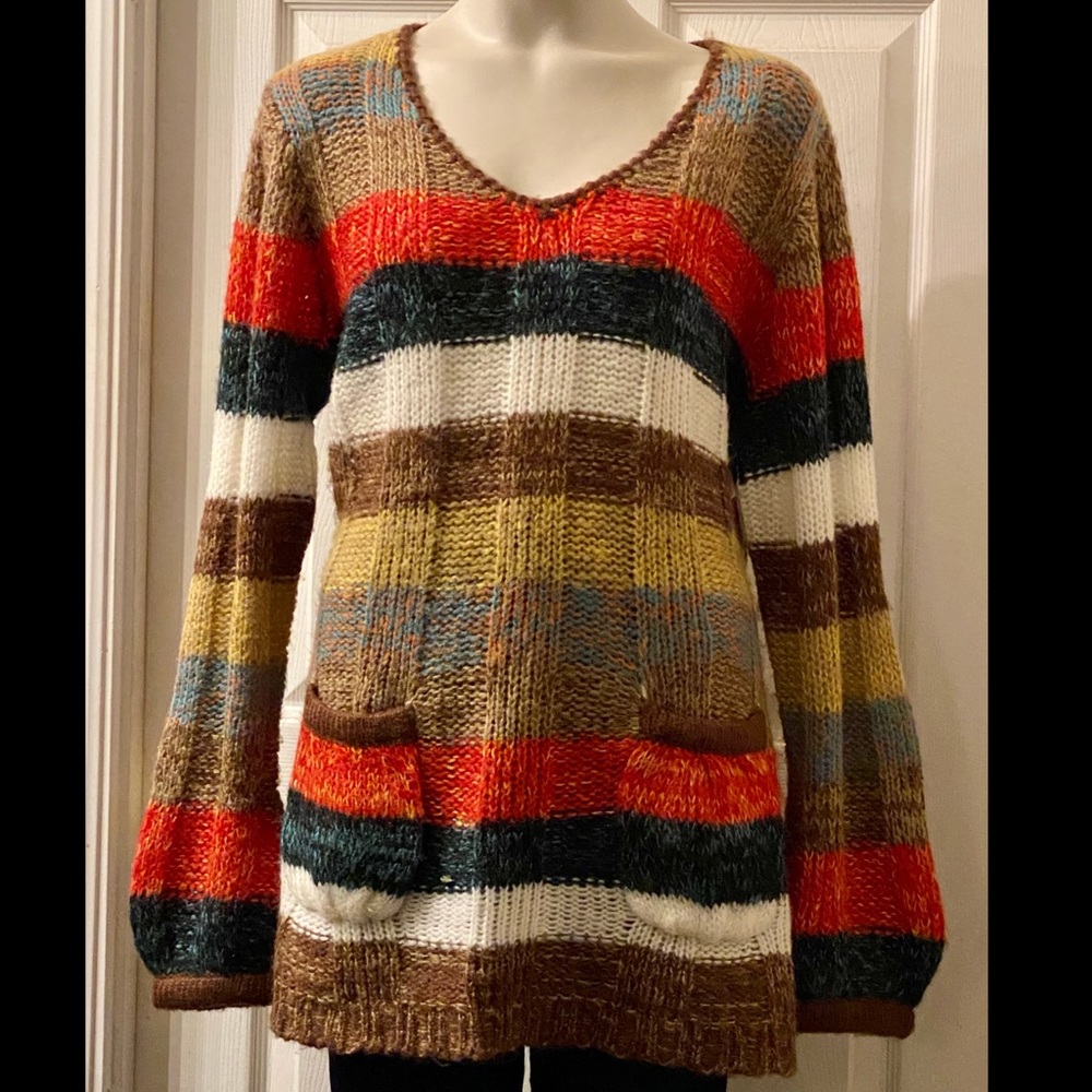 NY collection (Macy’s) color block sweater NWOT